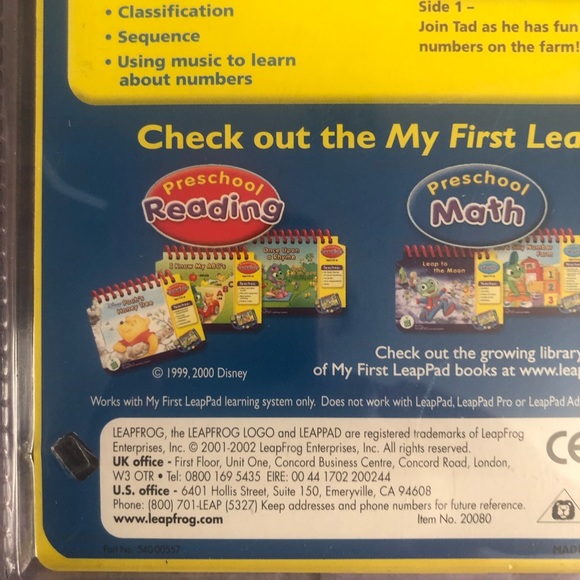 Leap frog leap pad child’s math activity. New and sealed - Picture 9 of 11